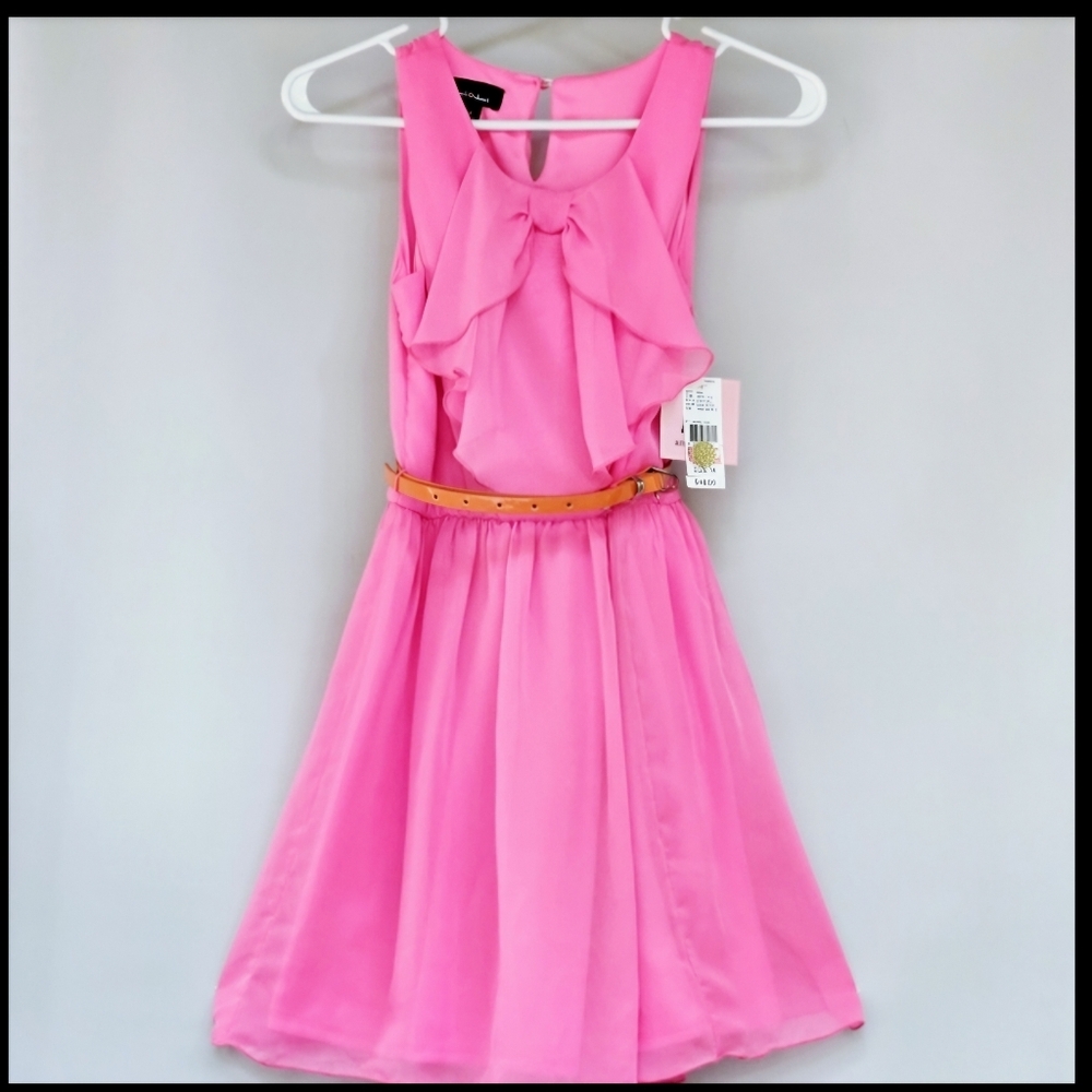 AMYS CLOSET Girls Pink Sleeveless Special Occasion Dress w/Ruffles Sz 14 NWT